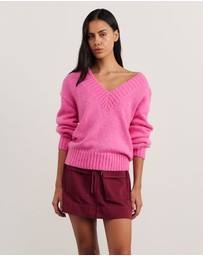 Jag - Lily V Neck Knit