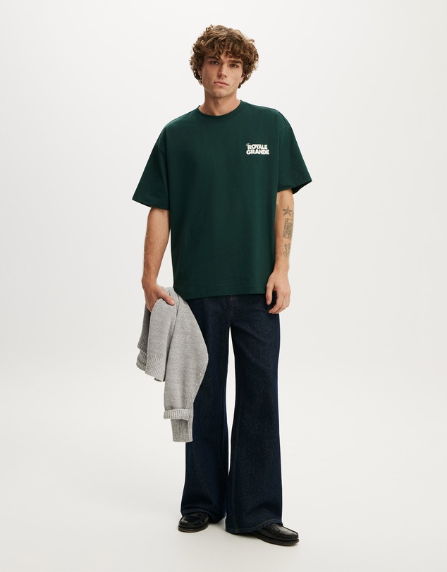 Cotton On - Box Fit Text T-Shirt