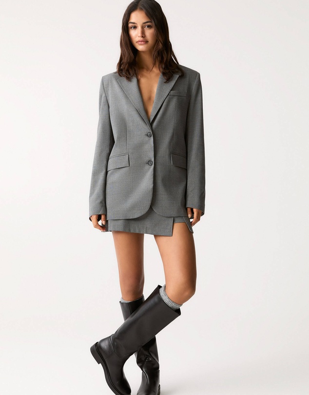 Pull&Bear - Oversize Check Blazer