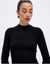 Minima Esenciales - Reese Cotton Cashmere Rib Knit Top
