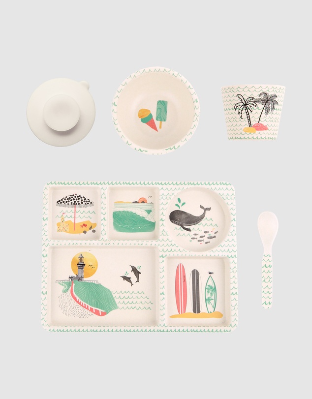 Love Mae - Bamboo Divided Plate Set