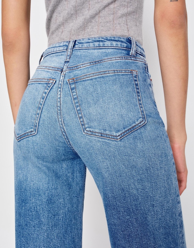 Reformation - Bex Super Stretch High Rise Wide Leg Jeans