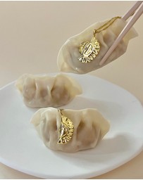 Wanderlust + Co - Dumpling Gold Necklace