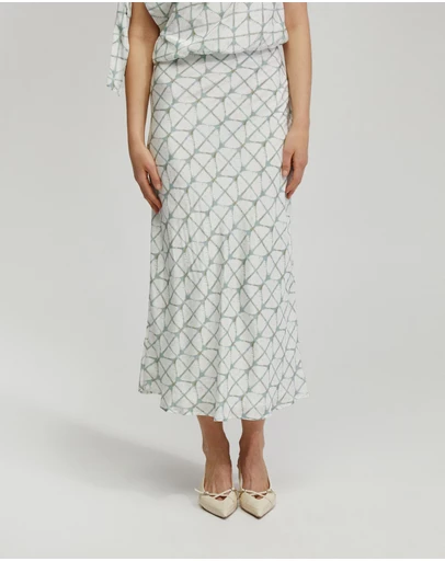 Oxford - Lucinda Printed Slip Skirt