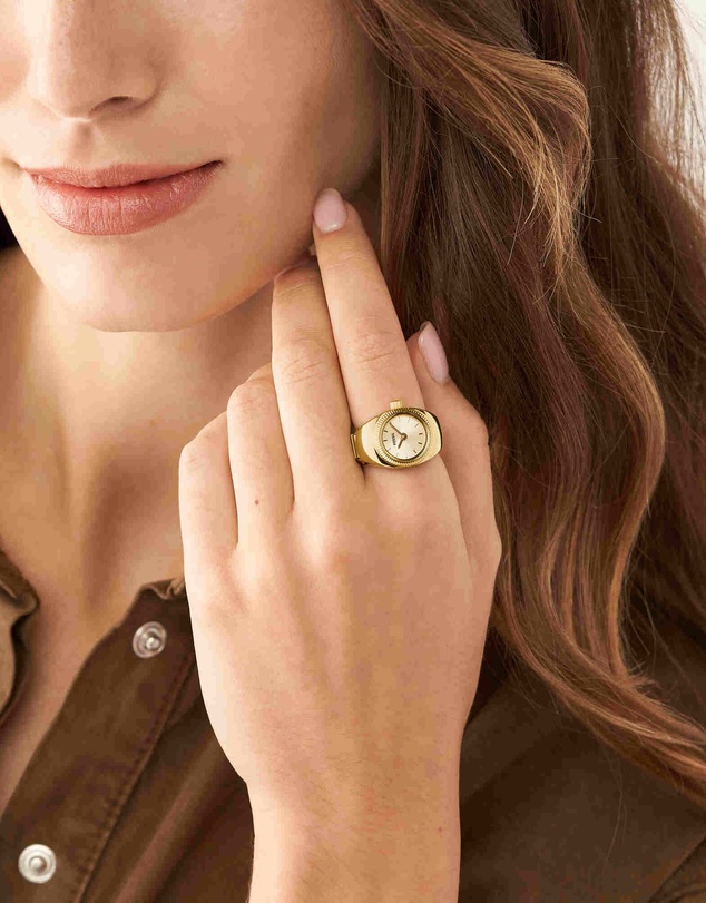 Fossil - Fossil Ring Watch Gold Watch ES5246