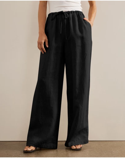 AERE - Marleigh Linen Relaxed Pants