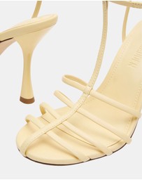 Steve Madden - Tildah Yellow Leather Heels