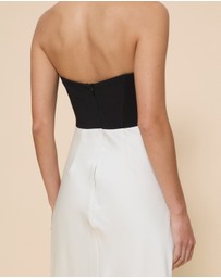CHANCERY - Ayla Corset Drape Maxi Dress