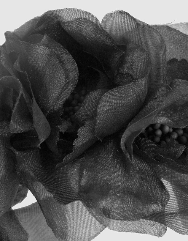Max Alexander - Black Flower Headband Fascinator