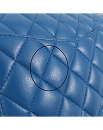 Pre-Loved by Azura Reborn - Pre-Loved Medium Classic Lambskin Rainbow Hardware Double Flap