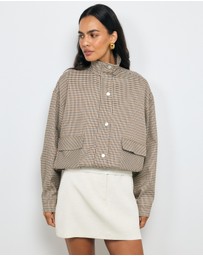 AERE - Check Bomber Jacket