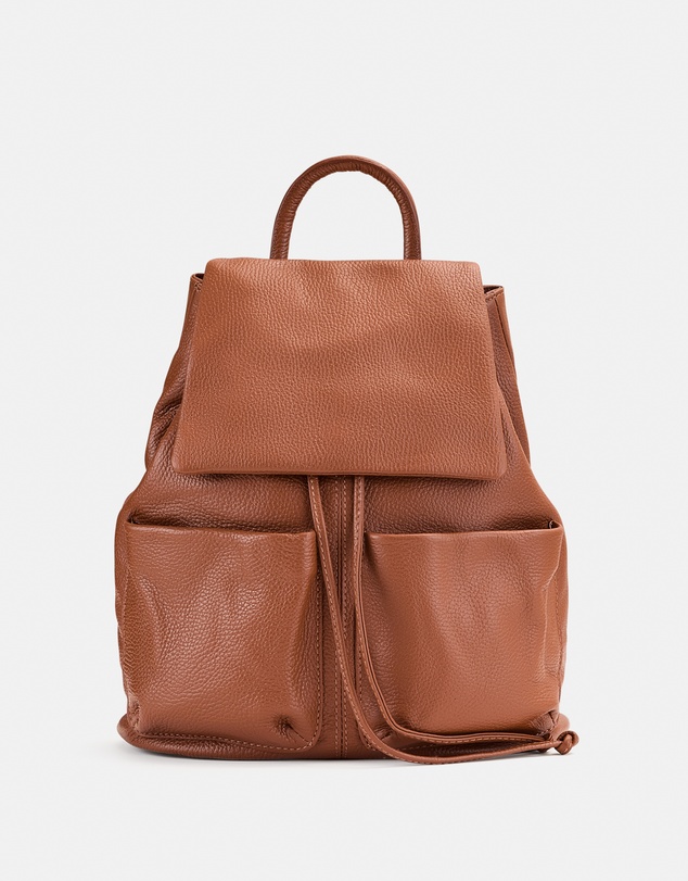 BEE - Beezy Tan Leather Backpack