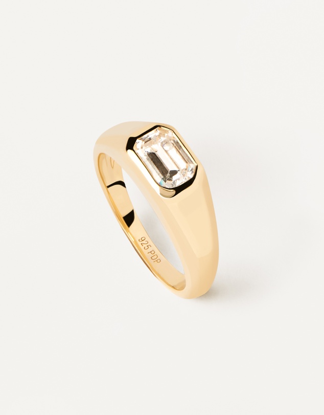 PDPAOLA - Octagon Shimmer Stamp Ring