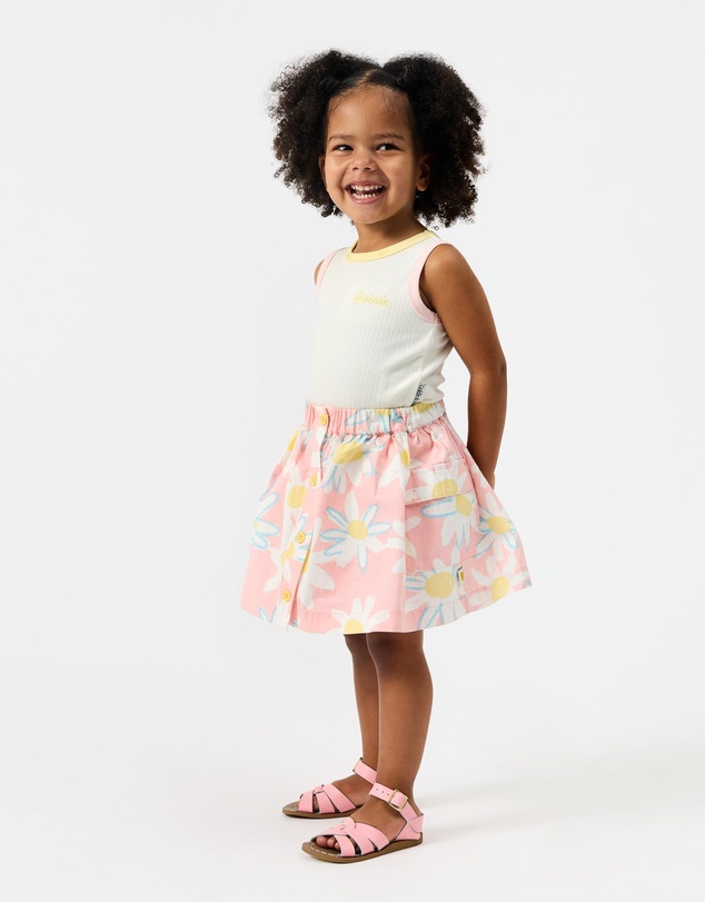 Goldie + Ace - Pink Daisy Skirt - ICONIC EXCLUSIVE - Babies-Kids