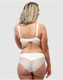 Naturana - Side Smoothing Organic Cotton Wirefree Minimiser Bra