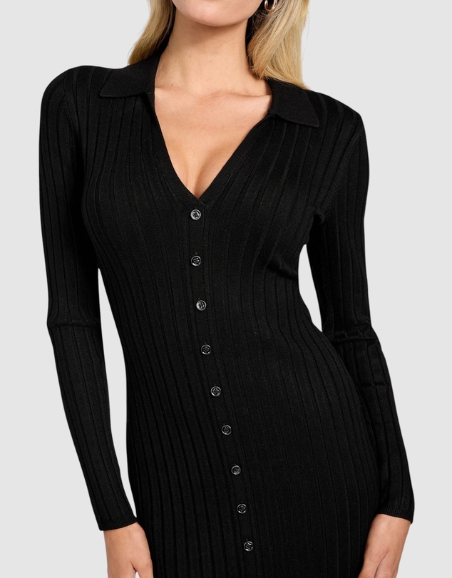 GUESS - Eco Miranda Ribbed Sweater Dress