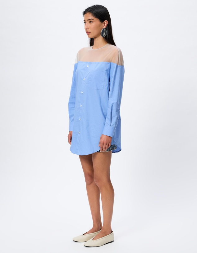 MM6 Maison Margiela - Illusion Off Shoulder Long Sleeve Top