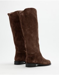 AERE - Knee High Suede Riding Boots