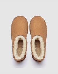 EVERAU - Australian Shepherd Ugg Mini Classic Suede Cow Suede Upper UGG Boots