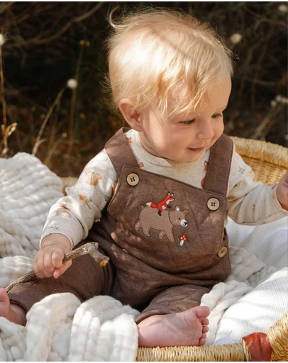 Purebaby - Quilted Overall -Kids-Babies