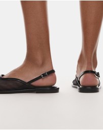 TOPSHOP - Bailey Mesh Slingback Ballet Shoes