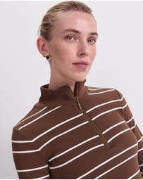 Sportscraft - Lucy Zip Funnel Neck Top