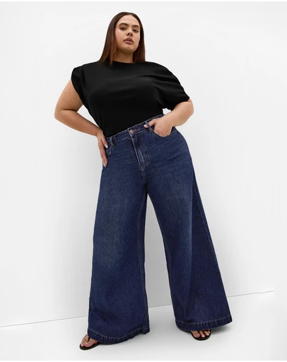 City Chic - Harley Fit Piper Palazzo Regular Jean