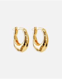 By Charlotte - Gold Radiant Energy Small Hoops