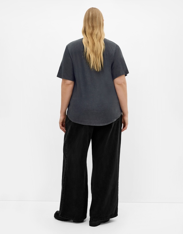 City Chic - Ryan Rose Print Tee