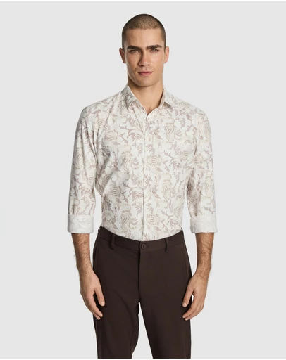 yd. - Valencia Slim Paisley Shirt