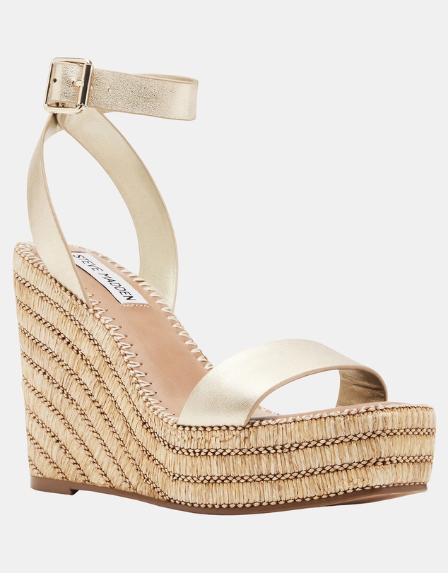 Steve Madden - Cassie Gold Leather Heels