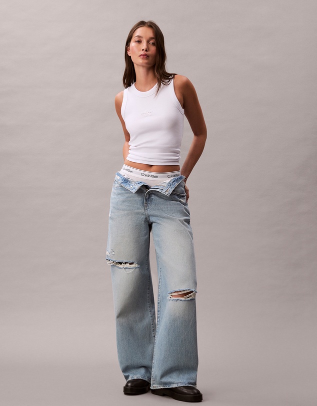 Calvin Klein Jeans - Monologo Rib Tank Top
