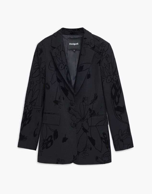 Desigual - Blazer With Velvet Details