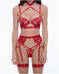 One Empire - Lucy Red Lingerie Set