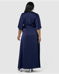 Pink Dusk by Curve Project - Glitz and Glam Maxi Dress