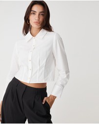 Forcast - Gabby Pleated Hem Shirt