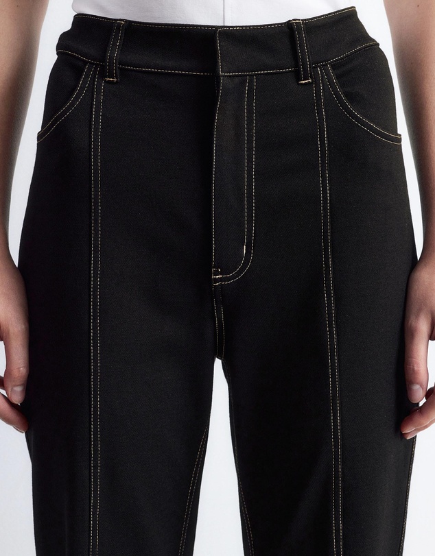 & Other Stories - Flared Topstitched Trousers