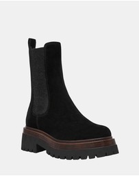 Steve Madden - Blitzen Black Suede Booties