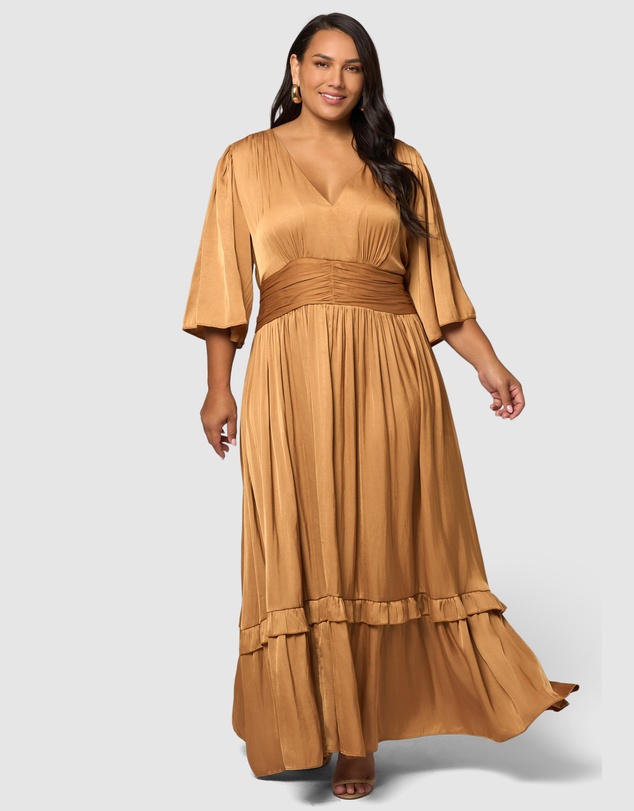 Pink Dusk by Curve Project - Work It Maxi Dress