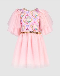 Fleur Harris - 'Bunnies & Bows' Sparkling Tutu Dress in Pink