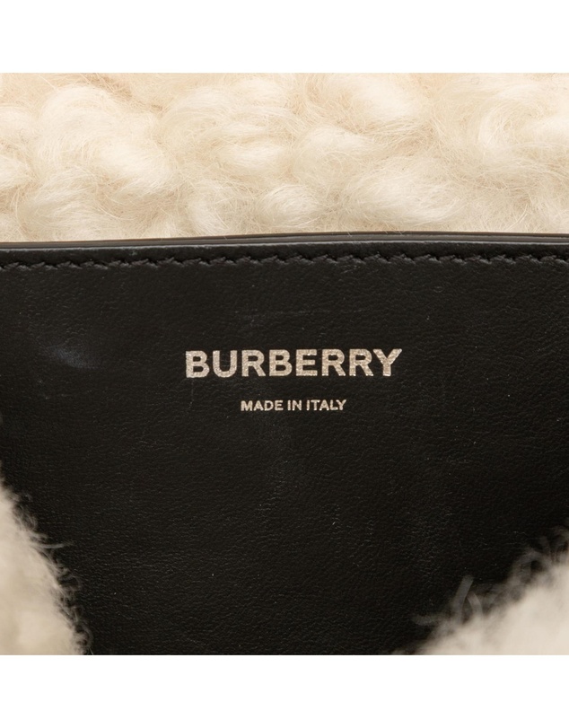 Pre-Loved by Azura Reborn - Pre-Loved Small Shearling Trimmed Coated Canvas Lola Crossbody