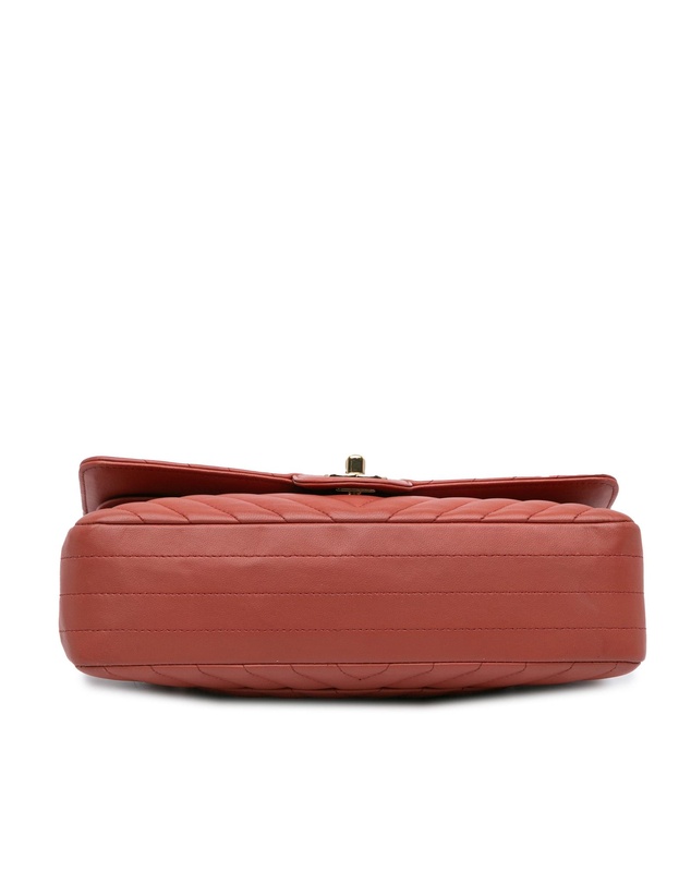 Pre-Loved by Azura Reborn - Pre-Loved Medium Classic Chevron Lambskin Double Flap