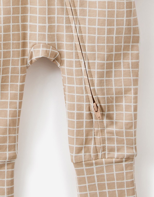 Cotton On Kids - Growie Long Sleeve Zip Romper