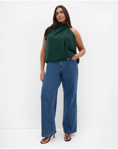 City Chic - Jaylee Sleeveless Neck Tie Top