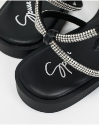 SPURR - Diamond Ankle Strap Sandals - ONLINE EXCLUSIVE