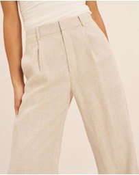 AERE - Straight Leg Linen Pants
