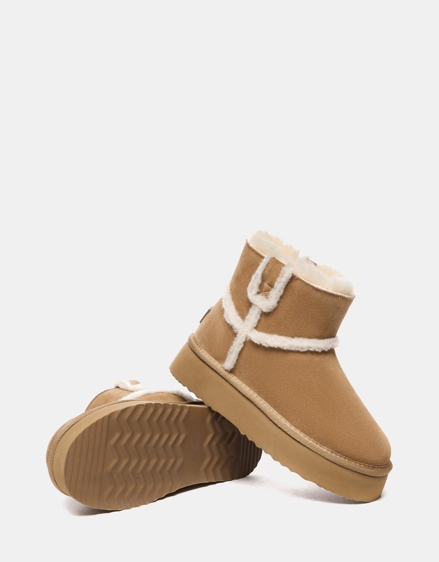 EVERAU - EverAU Ugg Schunck Platform Cow Suede Upper UGG Boots