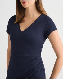 David Lawrence - Ioni Textured Jersey Dress