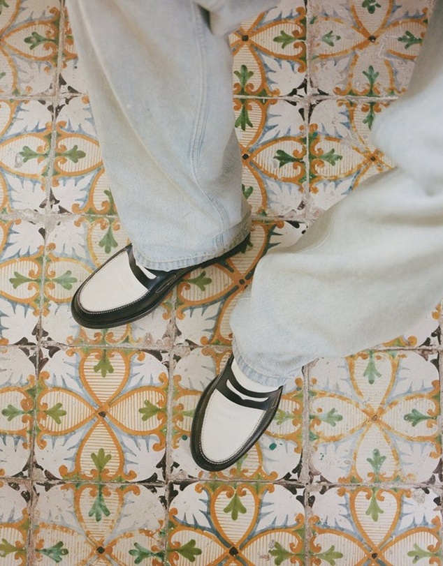 Duke + Dexter - Wilde Black + White Penny Loafer - Men's