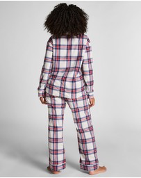 Hunkemoller - Long Sleeve Polar Fleece Check PJ Set
